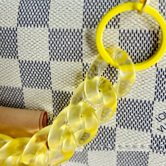 Acrylic Translucent Purple Chain Link Bag Strap or Charm/Keychain - Picture 7 of 7